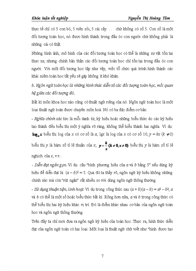 image for page KHÓA LUẬN TỐT NGHIỆP ĐHSP TOÁN HUẾ Giúp học sinh trung học phổ thông THPT vượt qua những sai lầm trong lập luận toán học phần đại số