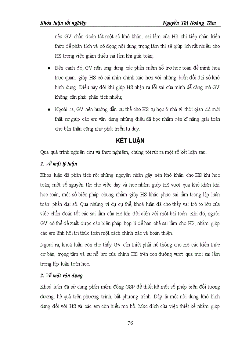 image for page KHÓA LUẬN TỐT NGHIỆP ĐHSP TOÁN HUẾ Giúp học sinh trung học phổ thông THPT vượt qua những sai lầm trong lập luận toán học phần đại số