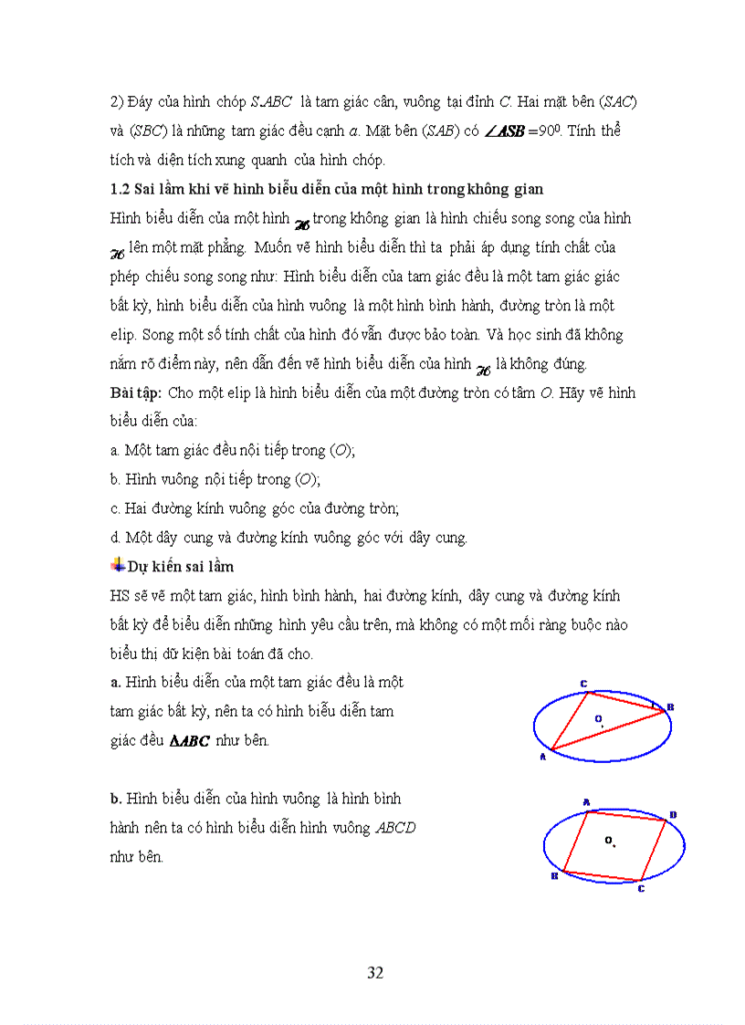 image for page KHÓA LUẬN TỐT NGHIỆP ĐHSP TOÁN HUẾ Giúp học sinh vượt qua những sai lầm trong lập luận toán học PHẦN HÌNH HỌC