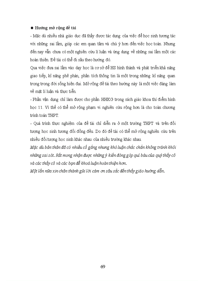 image for page KHÓA LUẬN TỐT NGHIỆP ĐHSP TOÁN HUẾ Giúp học sinh vượt qua những sai lầm trong lập luận toán học PHẦN HÌNH HỌC