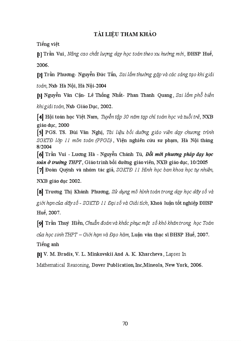 image for page KHÓA LUẬN TỐT NGHIỆP ĐHSP TOÁN HUẾ Giúp học sinh vượt qua những sai lầm trong lập luận toán học PHẦN HÌNH HỌC