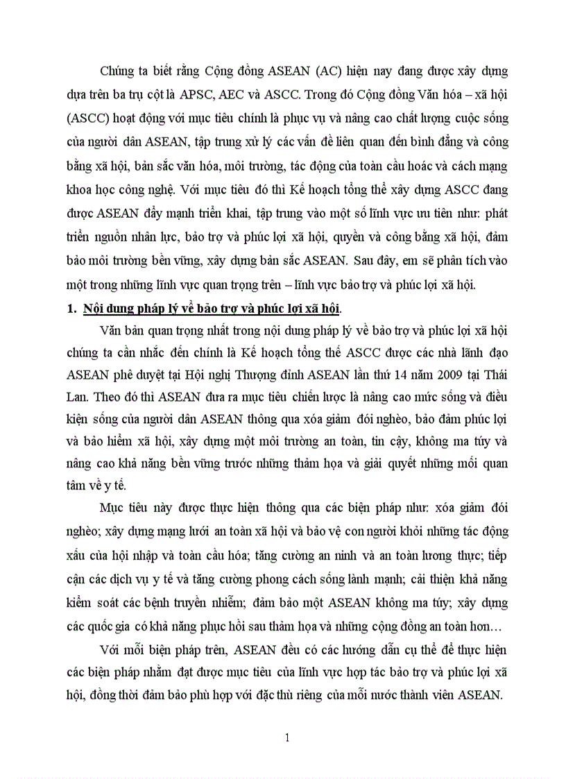 image for page Bài tập học kì môn Pháp luật cộng đồng ASEAN