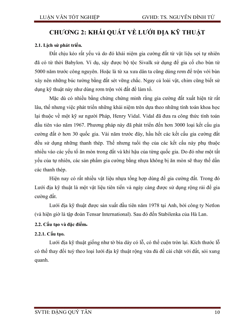 image for page Ứng dụng lưới địa kỹ thuật trong thiết kế tường chắn có cốt cho công trình đường dẫn đầu cầu kênh nước mặn huyện cần đước tỉnh long an