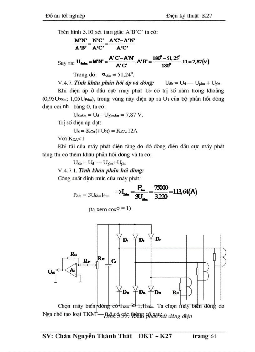 image for page Thiết kế mạch ổn định điện áp cho máy phát điện không máy phụ