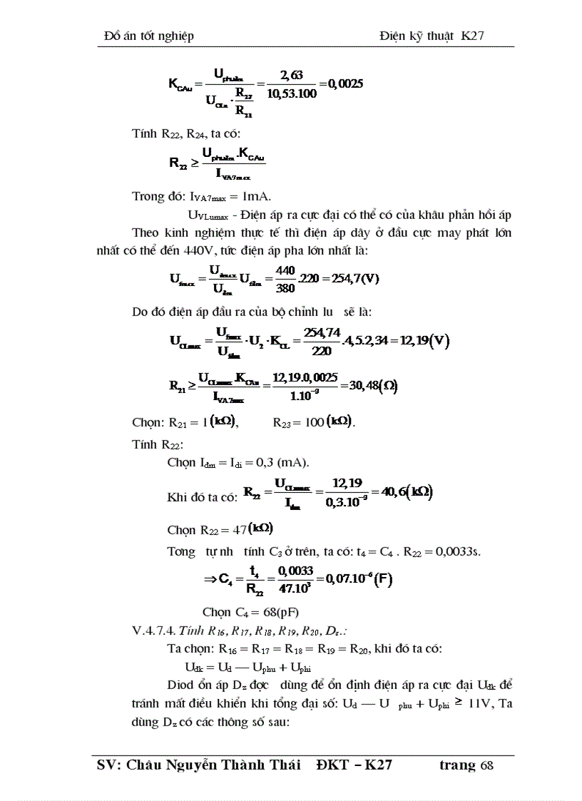 image for page Thiết kế mạch ổn định điện áp cho máy phát điện không máy phụ