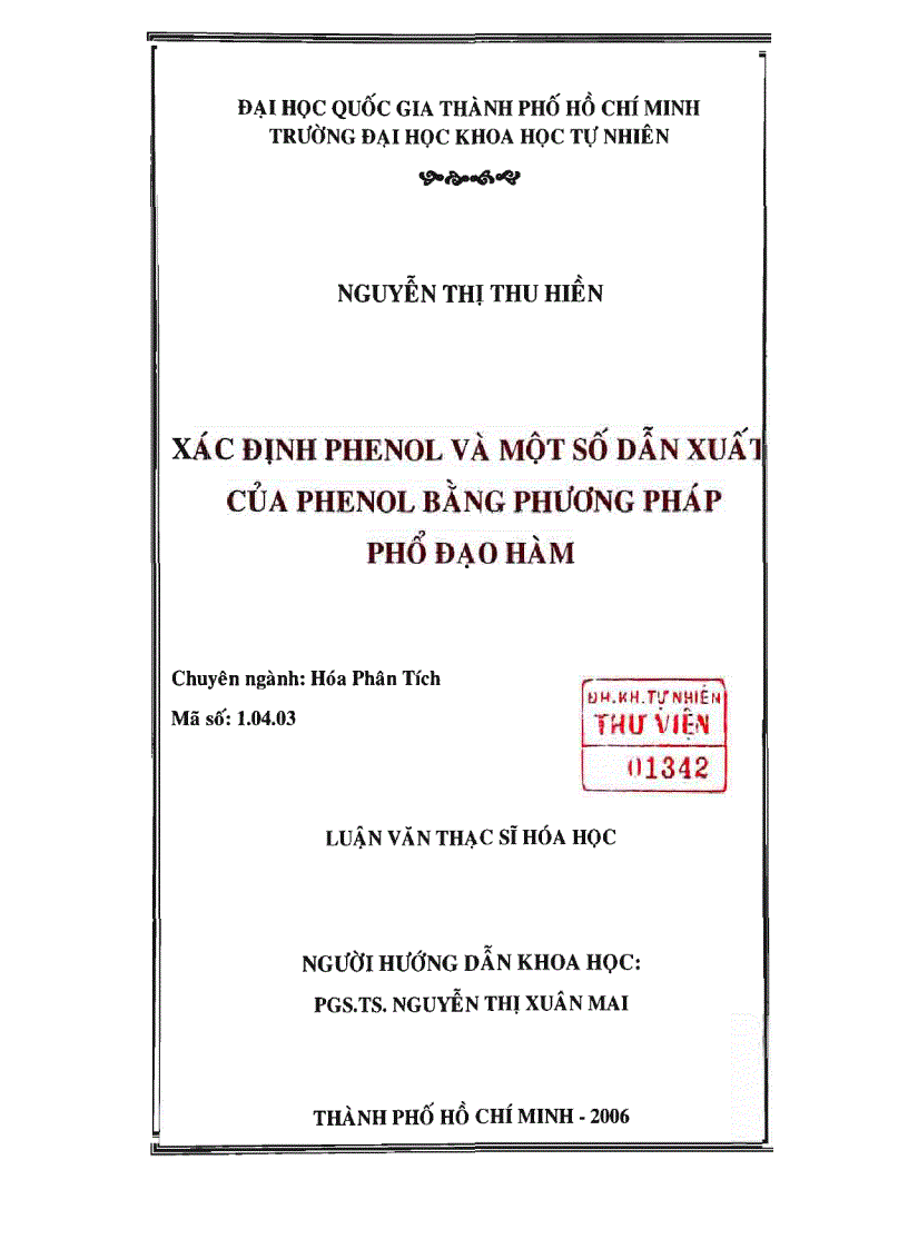 image for page Xác định phenol và một số dẫn xuất của phenol bằng phương pháp phổ đạo hàm