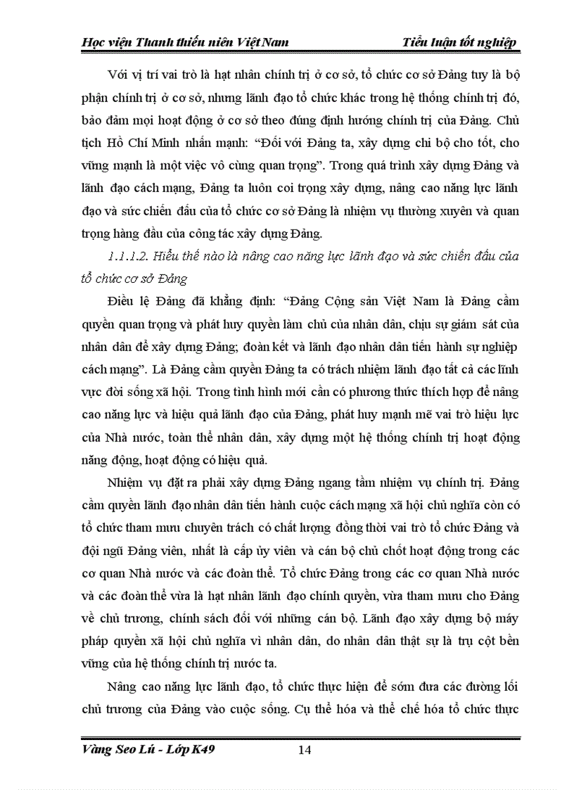 image for page Nâng cao năng lực lãnh đạo và sức chiến đấu của tổ chức cơ sở Đảng ở Đảng bộ xã Bản Phố Huyện Bắc Hà Tỉnh Lào Cai