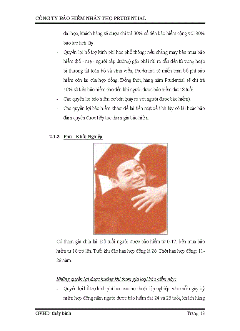 image for page Thực tập tại công ty bảo hiểm Prudential