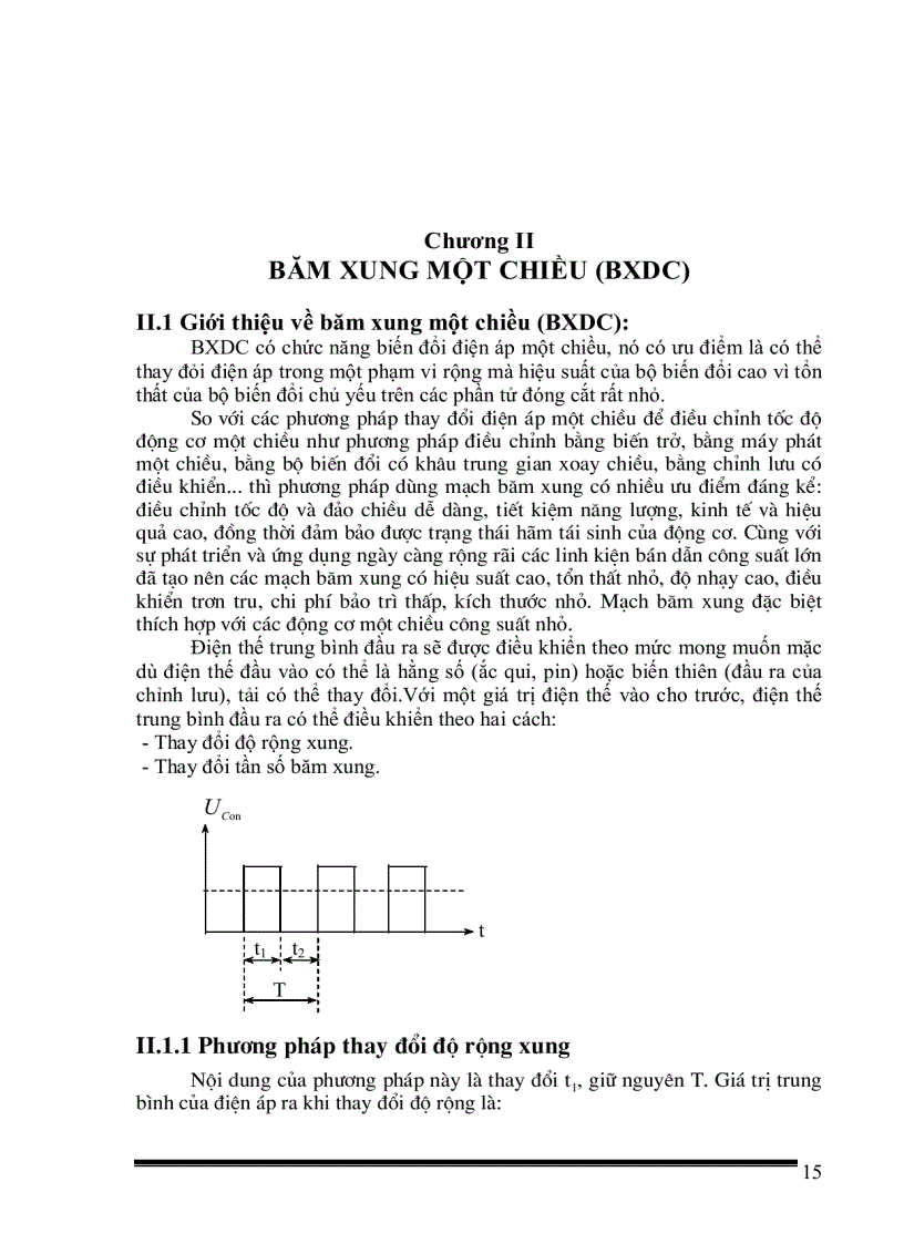 image for page Thiết kế bộ băm xung một chiều có đảo chiều theo nguyên tắc đối xứng để điều chỉnh tốc độ động cơ một chiều kích từ nam châm vĩnh cửu với số liệu cho trước