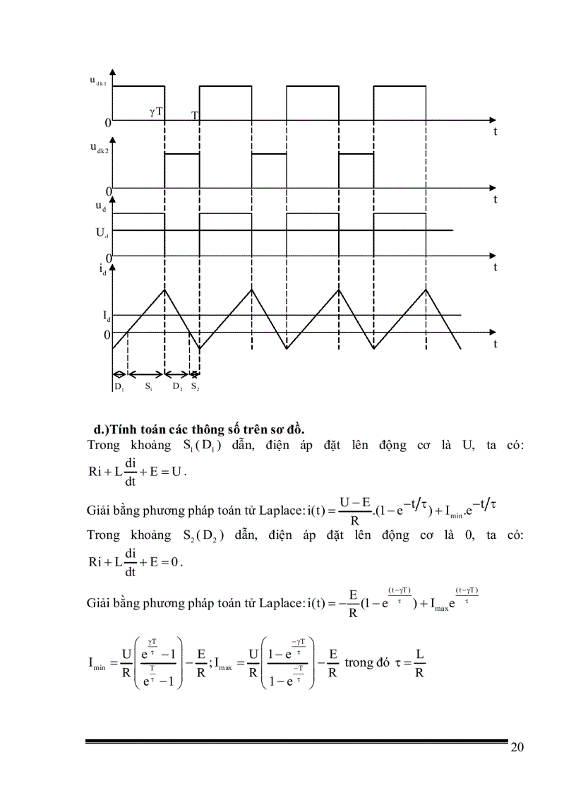 image for page Thiết kế bộ băm xung một chiều có đảo chiều theo nguyên tắc đối xứng để điều chỉnh tốc độ động cơ một chiều kích từ nam châm vĩnh cửu với số liệu cho trước