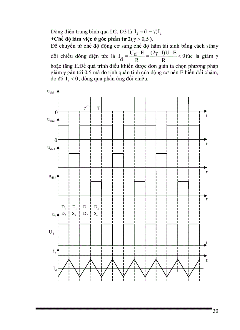 image for page Thiết kế bộ băm xung một chiều có đảo chiều theo nguyên tắc đối xứng để điều chỉnh tốc độ động cơ một chiều kích từ nam châm vĩnh cửu với số liệu cho trước