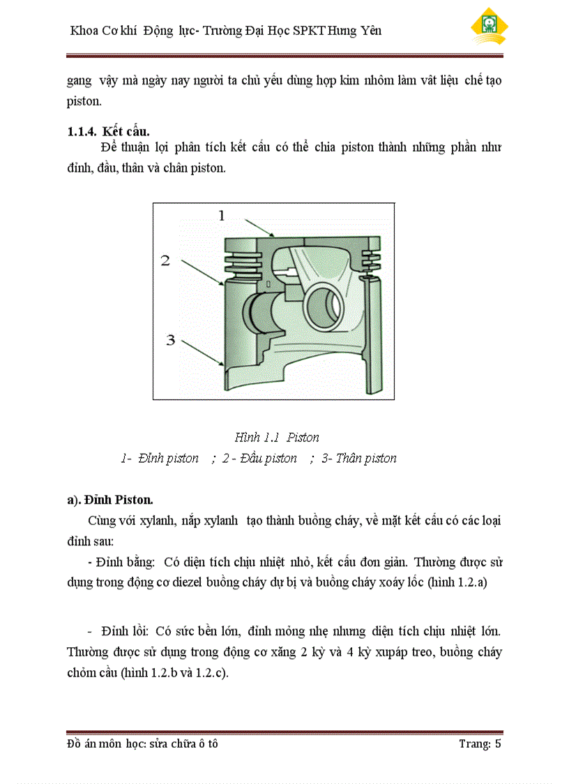 image for page Xây dựng quy trình kiểm tra sửa chữa nhóm piston