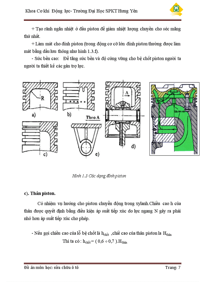 image for page Xây dựng quy trình kiểm tra sửa chữa nhóm piston