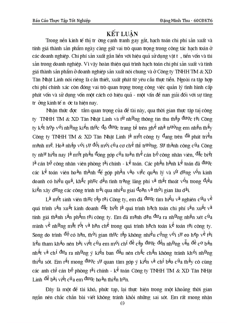 image for page Kế toán tập hợp chi phí sản xuất và tính giá thành sản phẩm tại Công ty TNHH Thương mại Xây dựng Tân Nhật Linh