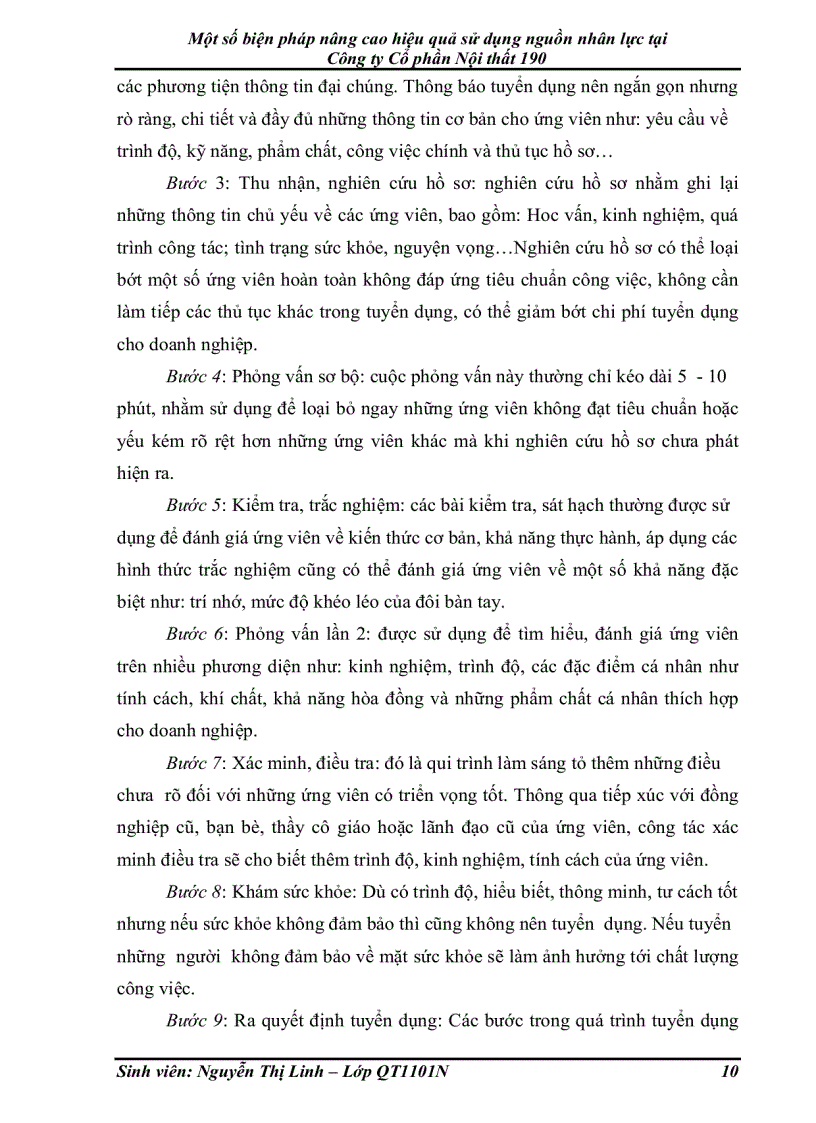 image for page Một số biện pháp nâng cao hiệu quả sử dụng nguồn nhân lực tại Công ty Cổ phần Nội thất 190