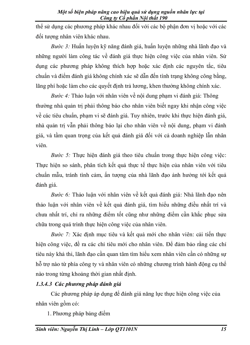 image for page Một số biện pháp nâng cao hiệu quả sử dụng nguồn nhân lực tại Công ty Cổ phần Nội thất 190