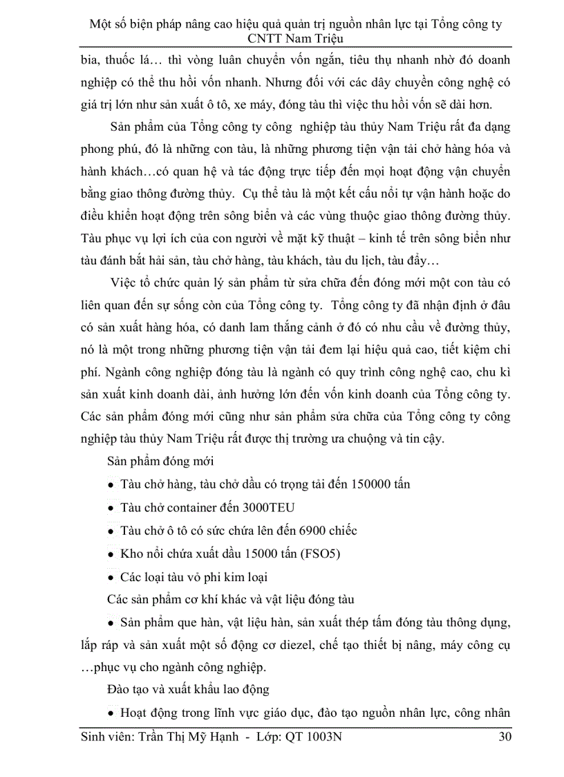 image for page Một số biện pháp nâng cao hiệu quả quản trị nguồn nhân lực tại Tổng công ty CNTT Nam Triệu