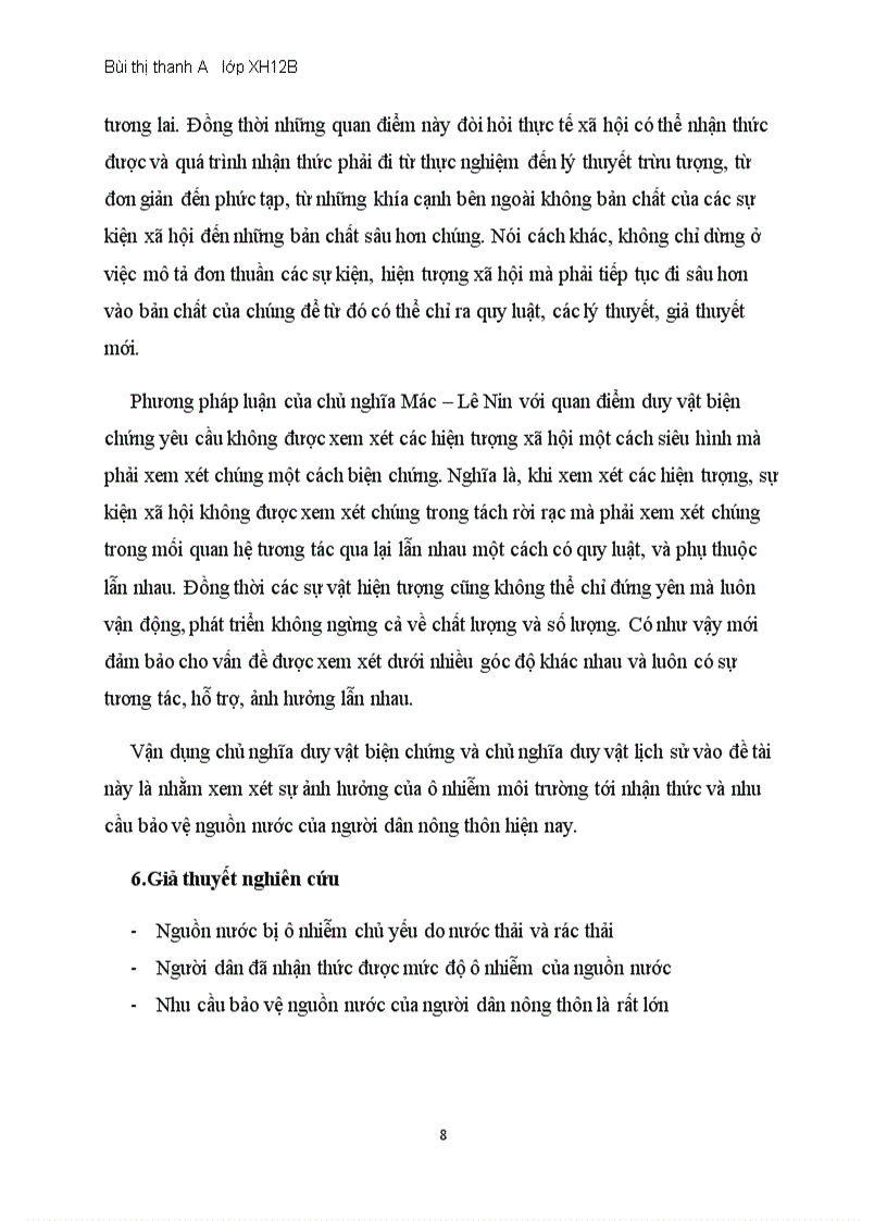 image for page Nhận thức và nhu cầu bảo vệ nguồn nước của người dân nông thôn hiện nay nghiên cứu tại Thanh Nê Kiến Xương Thái Bình