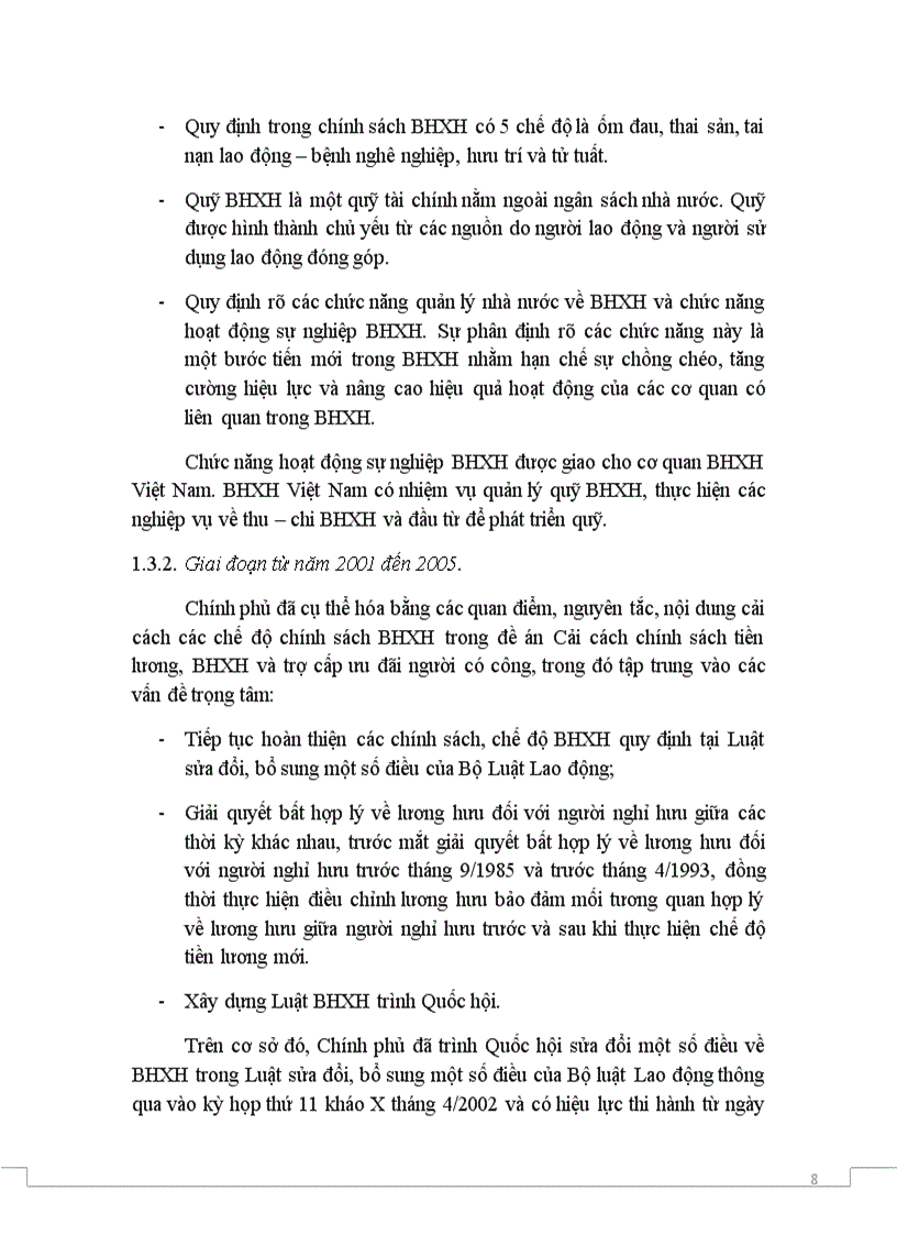 image for page Tiểu luận lý thuyết bảo hiểm Lịch sử hình thành và phát triển của Bảo hiểm xã hội Việt Nam giai đoạn từ năm 1945 đến nay