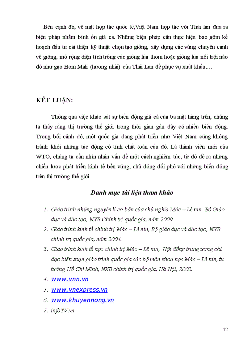 image for page Trình bày sự khảo sát biến động giá cả của ba mặt hàng khác nhau trên thị trường Việt Nam Từ đó tìm ra nguyên nhân và đề xuất các giải pháp bình ổn