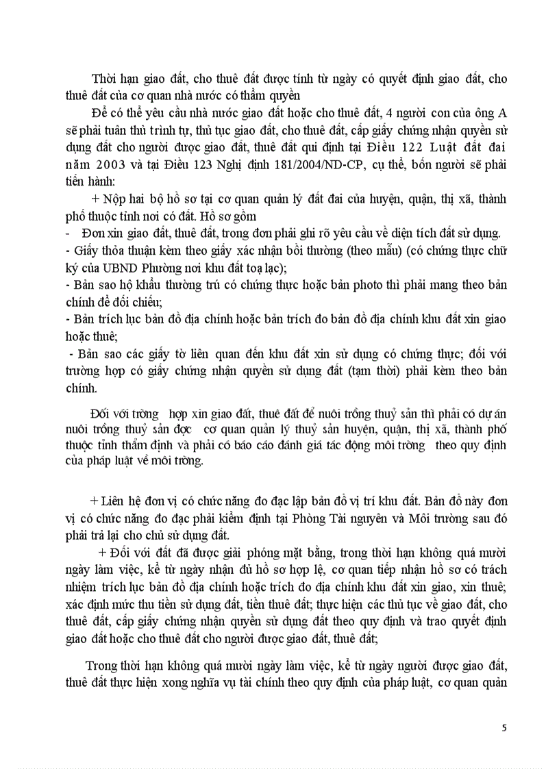 image for page Bài tập tình huống luật đất đai cuối kỳ đề số 14