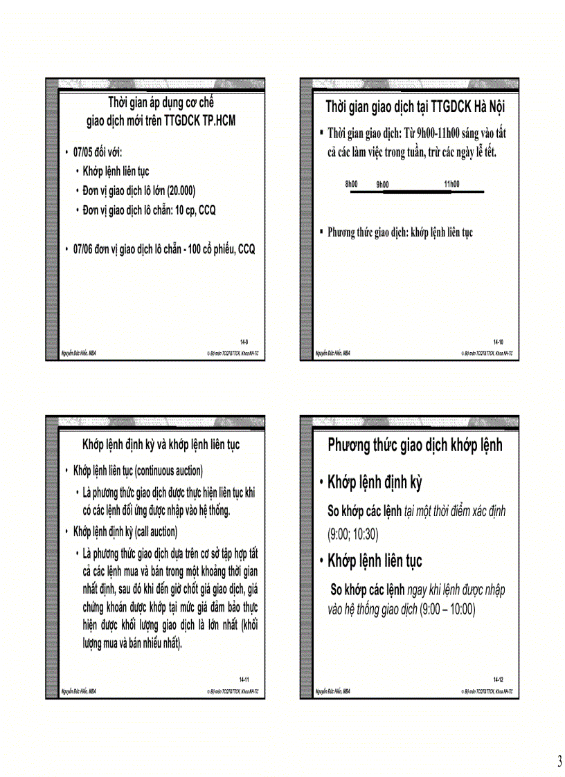 image for page Chuyên đề Hướng dẫn giao dịch và khai thác thông tin trong phân tích và Đầu tư trên thị trường chứng khoán việt nam