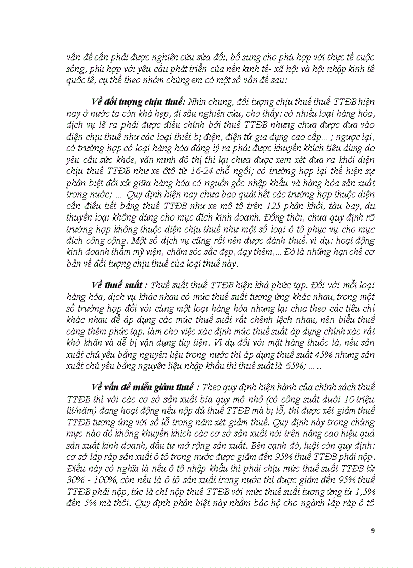 image for page Bài tập tài chính Thực tiễn áp dụng pháp luật thuế tiêu thụ đặc biệt