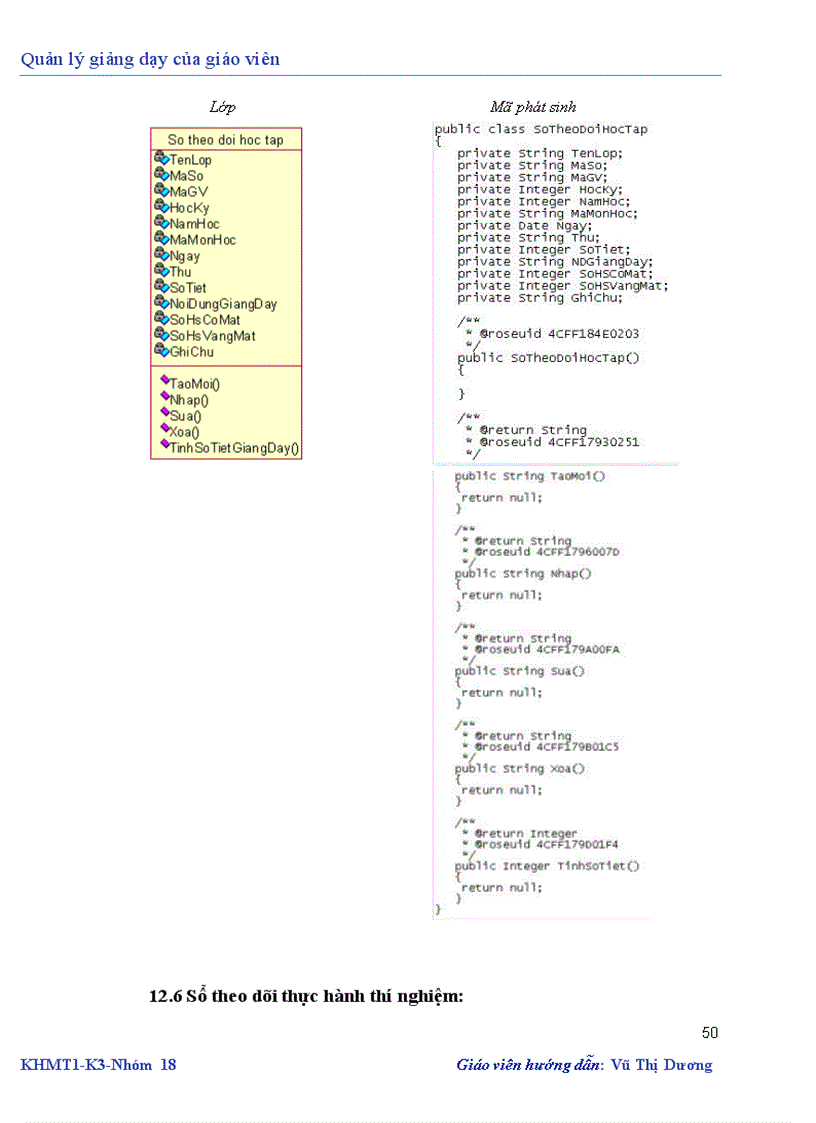 image for page Phân tích thiết kế hướng đối tượng UML Quản lý giảng dạy của giáo viên
