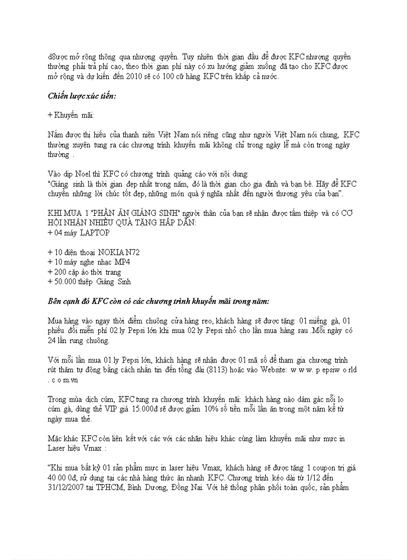 image for page Lựa chọn mô hình đầu tư và chiến lược cạnh tranh của KFC tại Việt Nam