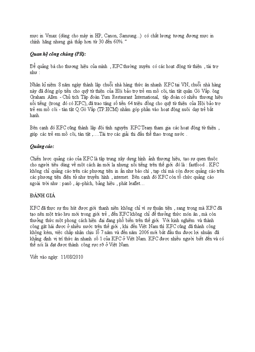 image for page Lựa chọn mô hình đầu tư và chiến lược cạnh tranh của KFC tại Việt Nam