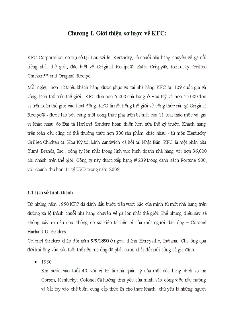 image for page Lựa chọn mô hình đầu tư và chiến lược cạnh tranh của KFC tại Việt Nam