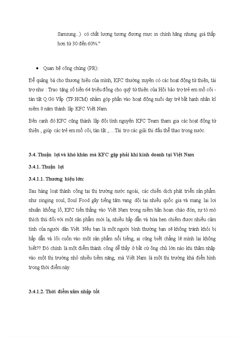 image for page Lựa chọn mô hình đầu tư và chiến lược cạnh tranh của KFC tại Việt Nam