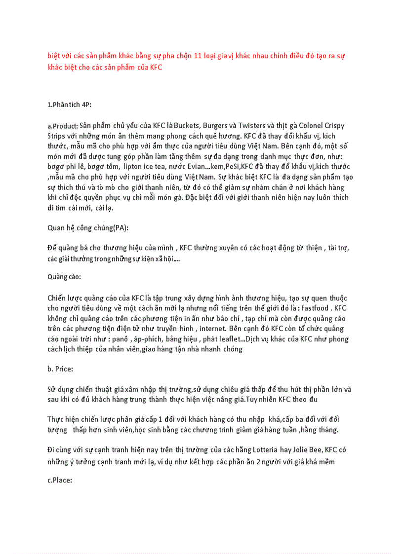 image for page Lựa chọn mô hình đầu tư và chiến lược cạnh tranh của KFC tại Việt Nam