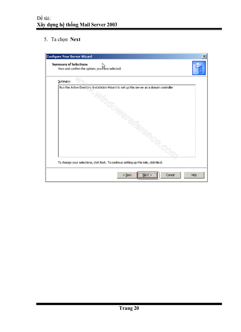image for page Xây dựng hệ thống mail server 2003