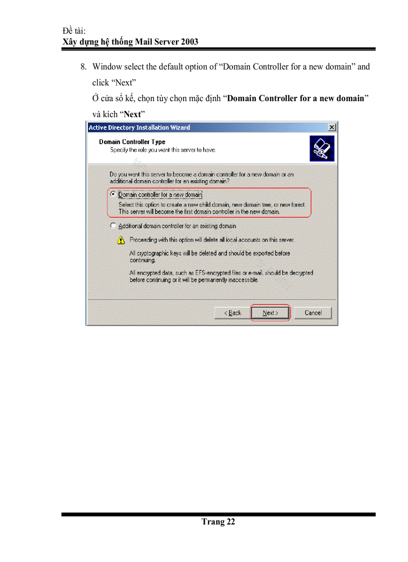 image for page Xây dựng hệ thống mail server 2003
