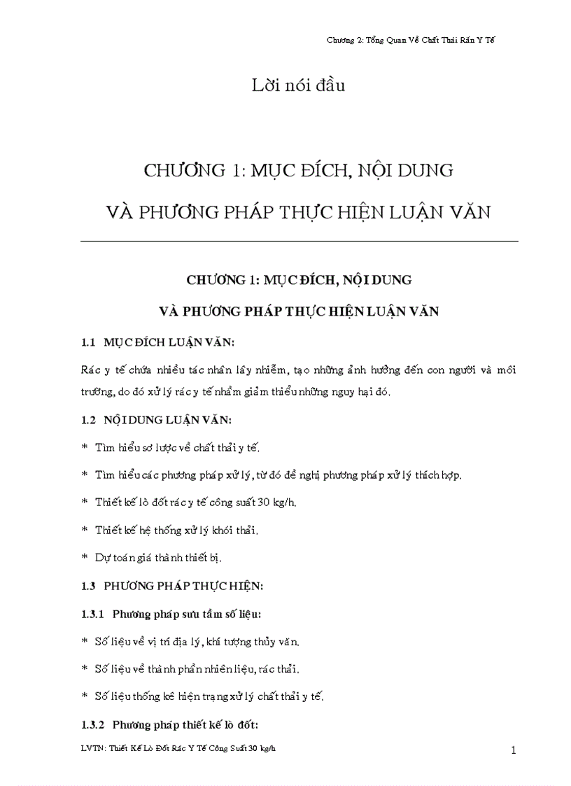 image for page Thiết kế hệ thống lò đốt chất thải y tế cho bệnh viện tỉnh Tây Ninh