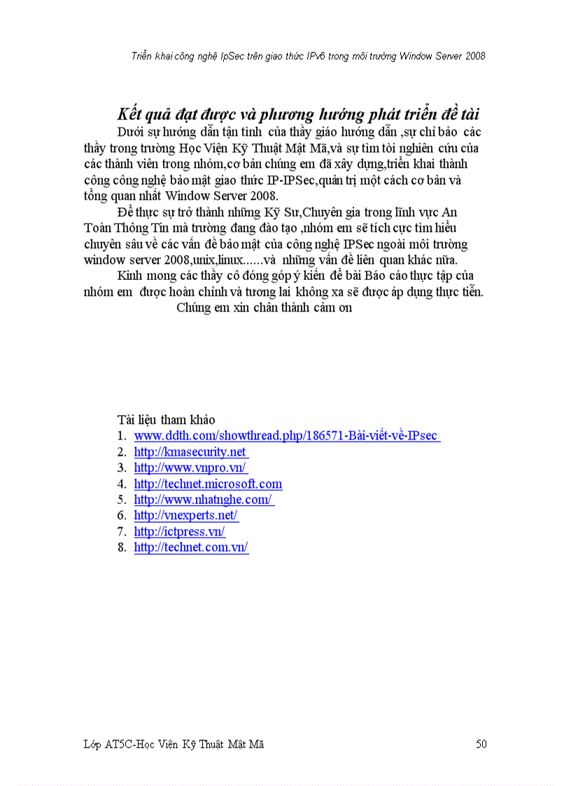 image for page Triển khai công nghệ IpSec trên giao thức IPv6 trong môi trường Window Server 2008