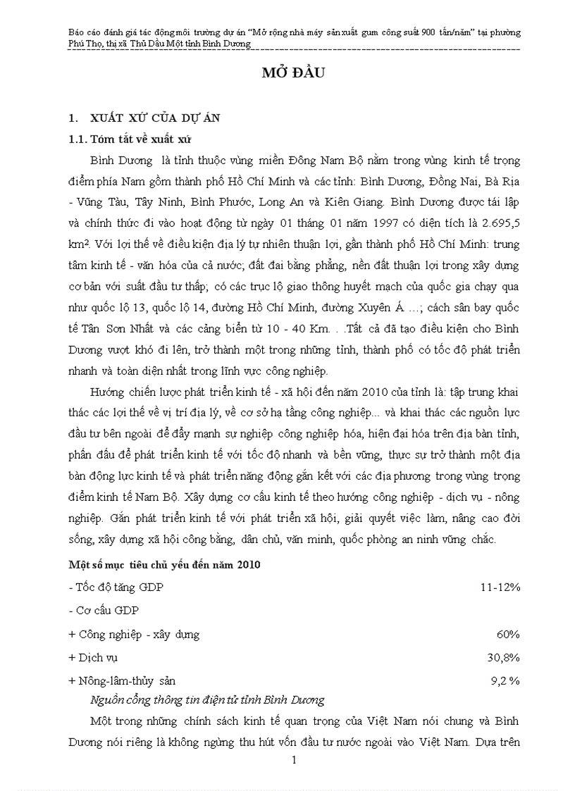 image for page Báo cáo đánh giá tác động môi trường dự án Mở rộng nhà máy sản xuất gum công suất 900 tấn năm tại phường Phú Thọ thị xã Thủ Dầu Một tỉnh Bình Dương