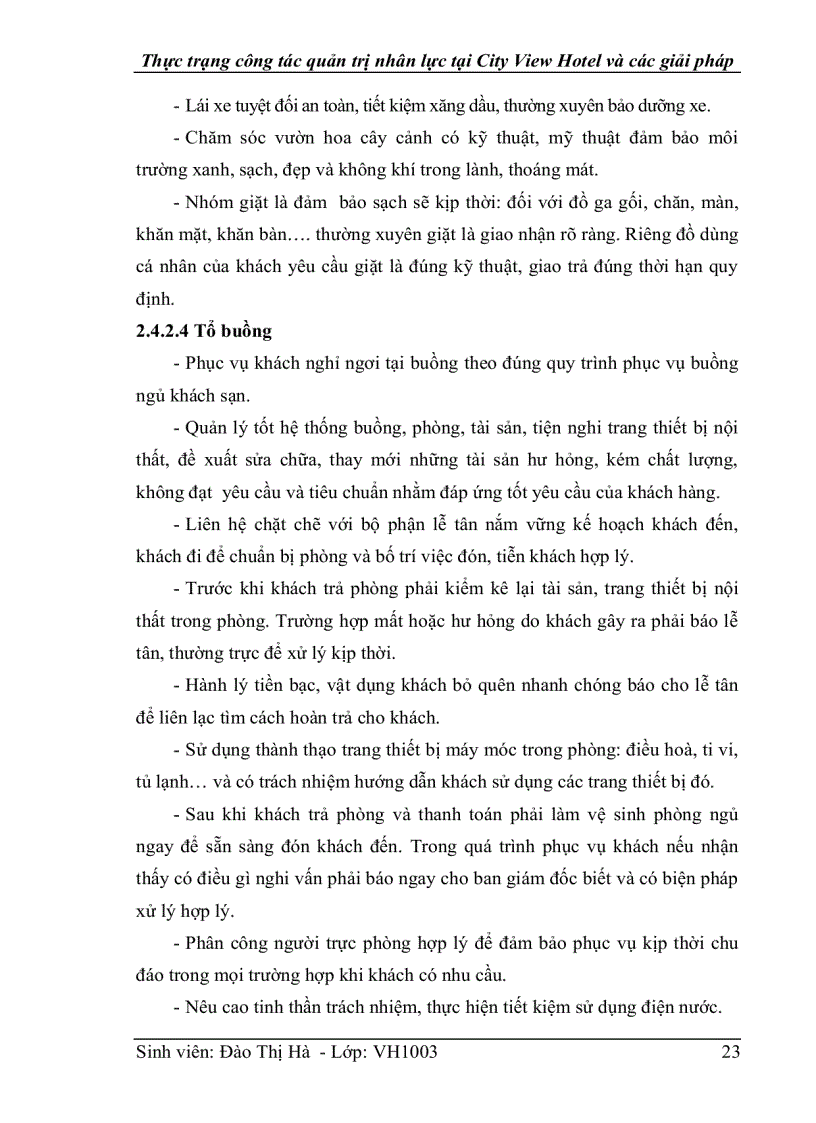 image for page Thực trạng công tác quản trị nhân lực tại khách sạn City View và một số giải pháp hoàn thiện