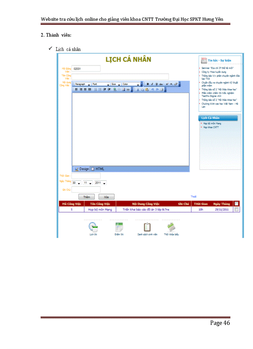 image for page Xây dựng website tra cứu thời khóa biểu online cho giảng viên khoa CNTT trường ĐH SPKế toán Hưng Yên