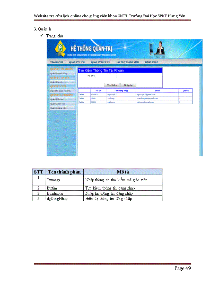 image for page Xây dựng website tra cứu thời khóa biểu online cho giảng viên khoa CNTT trường ĐH SPKế toán Hưng Yên