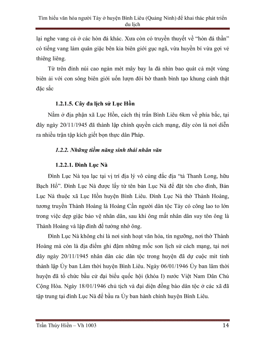 image for page Tìm hiểu văn hóa của người Tày ở huyện Bình Liêu Quảng Ninh để khai thác phát triển du lịch