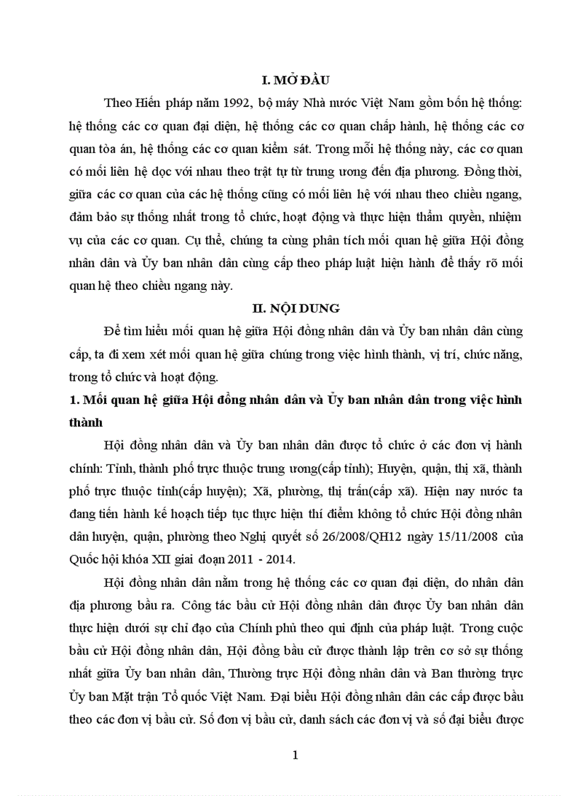 image for page Phân tích mối quan hệ giữa Hội đồng nhân dân và Ủy ban nhân dân cùng cấp theo pháp luật hiện hành