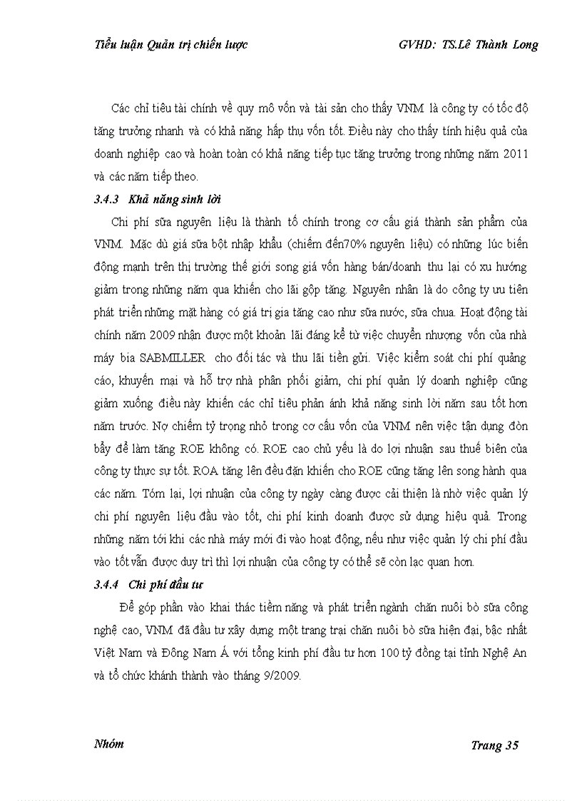 image for page Quản trị chiến lược cho công ty cổ phần sữa Việt Nam Vinamilk