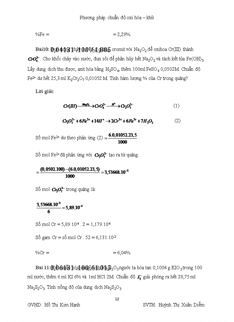 image for page Nghiên cứu phương pháp chuẩn độ oxi hóa khử trong hóa học phân tích định lượng