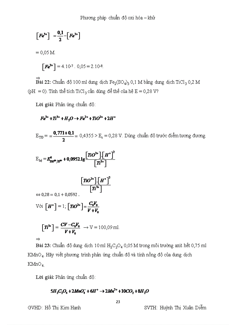 image for page Nghiên cứu phương pháp chuẩn độ oxi hóa khử trong hóa học phân tích định lượng