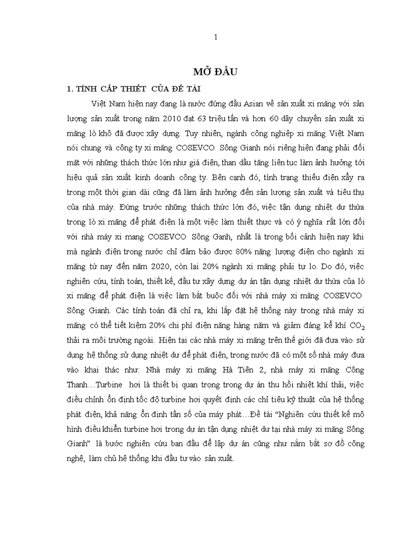 image for page Nghiên cứu thiết kế mô hình điều khiển turbine hơi trong dự án tận dụng nhiệt dư tại nhà máy xi măng Sông Gianh