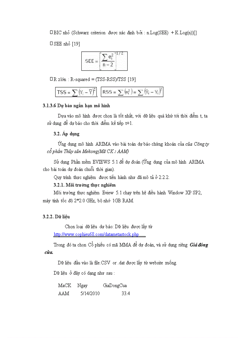 image for page Một số phương pháp khai phá dữ liệu quan hệ trong tài chính và chứng khoán mô hình arima