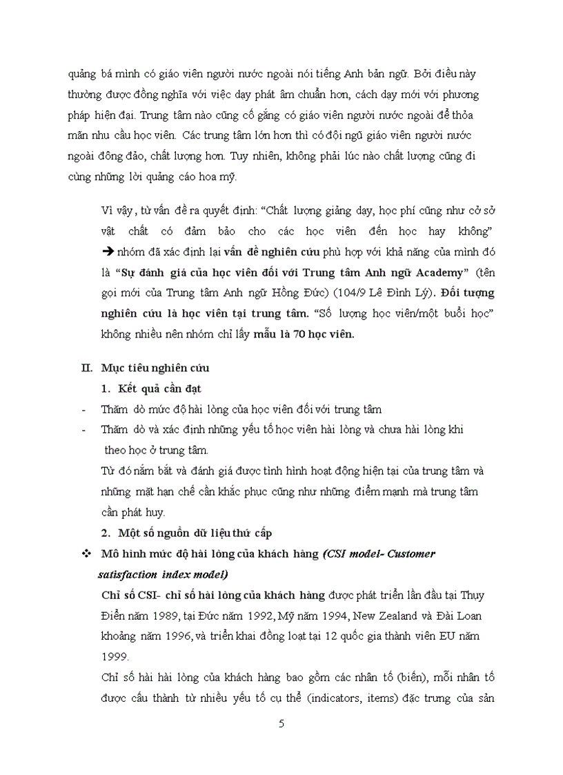 image for page Tìm hiểu sự biết đến và đánh giá của sinh viên đối với trung tâm anh ngữ Minh Phương