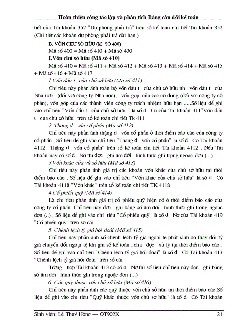 image for page Hoàn thiện công tác lập và phân tích Bảng cân đối kế toán công ty TNHH Phương Nam